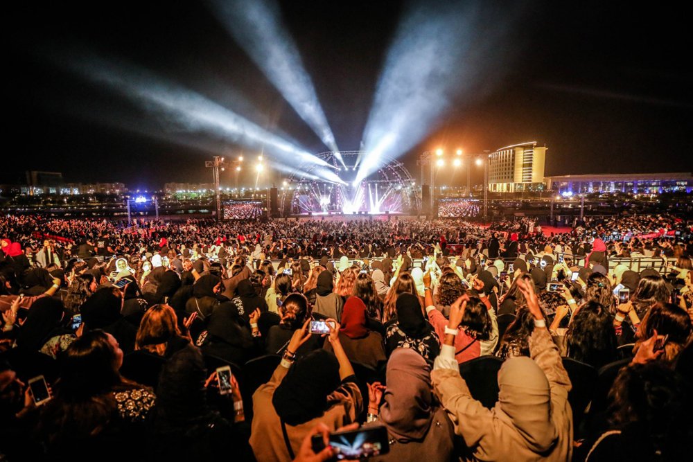 سعودی عرب میں 700,000 سے زیادہ شہریوں کی میوزک فیسٹیول شرکت
