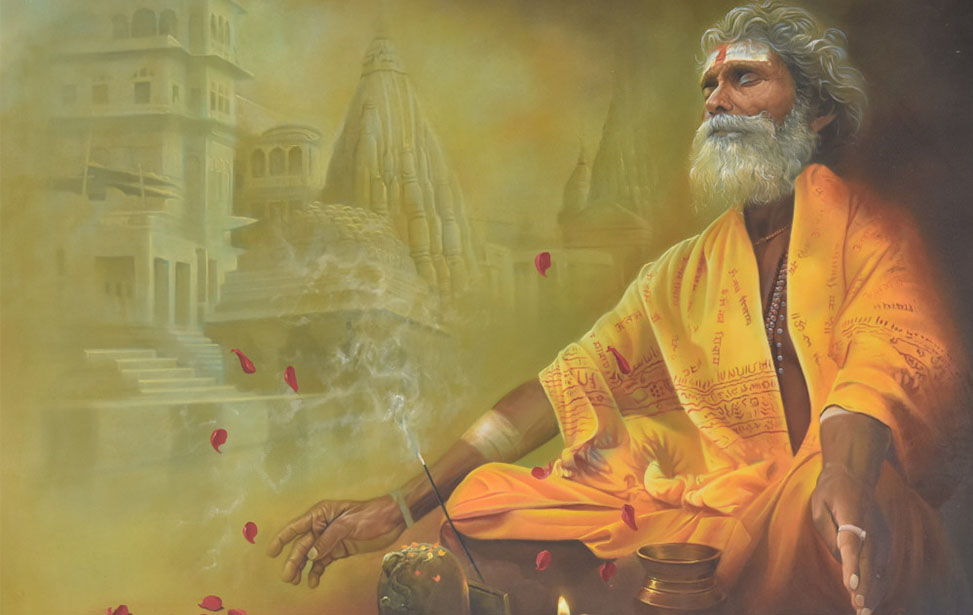 ہندوؤں کے سب سے بڑے عالم کے پاس مخمل کے تھیلے کا راز